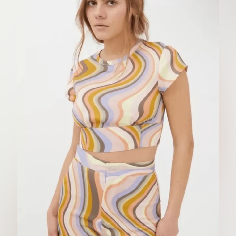 Urban Outfitters Olympic Printed Scarf Top